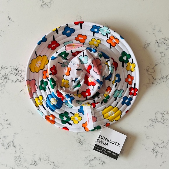 Hanna Andersson Sunblock Reversible Swim Hat - Picture 3 of 8
